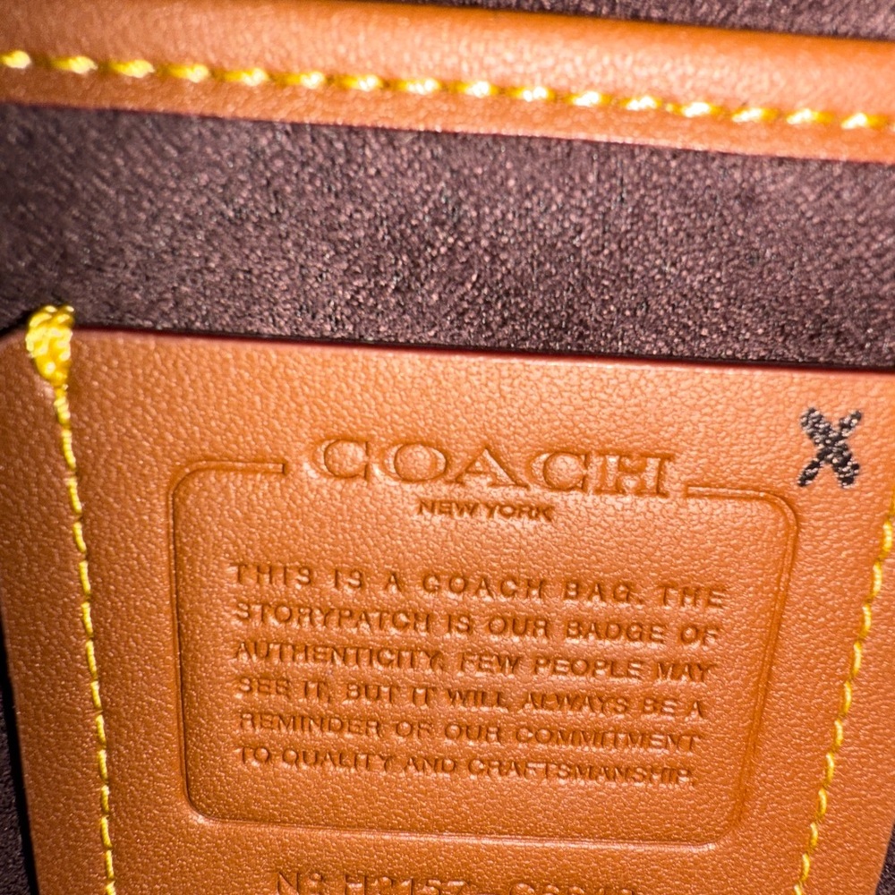 NWOT Elegant Burgundy Coach Croc-Embossed Shoulder Bag - Picture 7 of 9